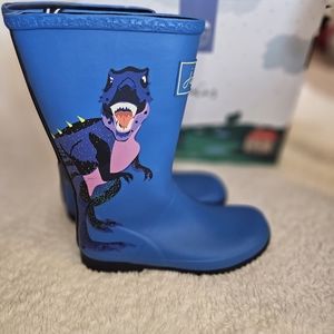 Joules kid's rain boots dinosaurs